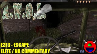 AWOL  Day 2 Mission 2 Escape  No Commentary [upl. by Akoek]