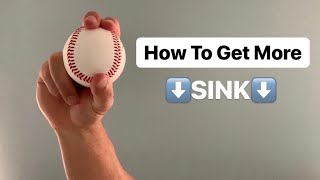 How To Get More Sink on your Sinker Baseball Pitch Tutorial [upl. by Ahsinal941]