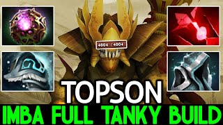 TOPSON Sand King Imba Sand Storm with Full Tanky Build Dota 2 [upl. by Ailb]