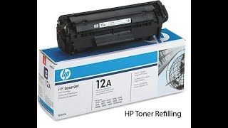 How To Refill 12A Toner Cartridge [upl. by Tletski]