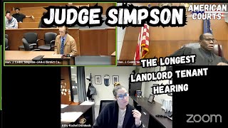 Judge Cedric Simpson LandlordTenant Excuse After Excuse [upl. by Longo]