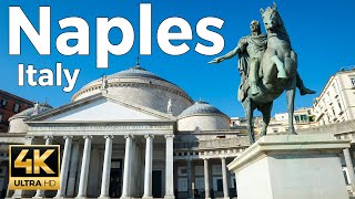 Naples Italy Walking Tour 4k Ultra HD 60fps – With Caption [upl. by Eiblehs]