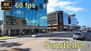 Sawtelle Los Angeles California  Relaxing Drive ASMR 4K 60fps [upl. by Price347]