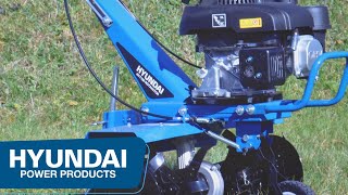 Hyundai HYT150 150cc Petrol Powered Garden Tiller  Rototiller by Hyundai [upl. by Nosmoht756]