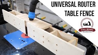 Universal Router Table Fence [upl. by Nesrac]