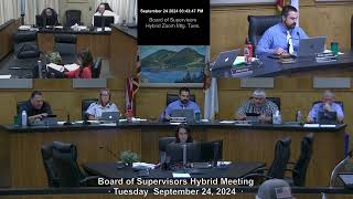 County of Lake Board of Supervisors Meeting · Tuesday 09242024 [upl. by Oinafipe]