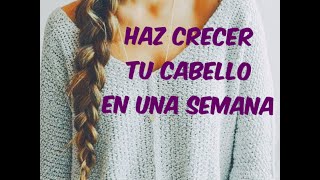 Cabello largo en poco tiempo ♡ haz crecer tu cabello en 7 dias ¡FUNCIONA [upl. by Aneba]