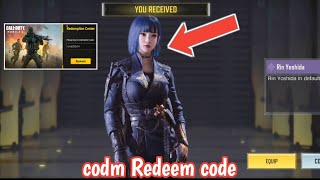 Today Last Working Redeem code codm 2024  cod Mobile Redeem code codm Redeem code 2024 [upl. by Ynaoj]