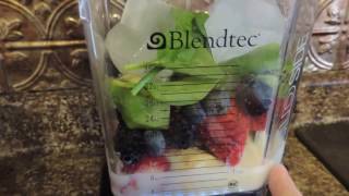 Blendtec Designer Series Wildside Blender Review  Making A Smoothie [upl. by Ahseikal480]