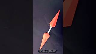 HOW TO MAKE A PAPER KUNAI  MAKING DOUBLE KUNAI FROM PAPER 🧡🤍🧡🤍shuriken sorts origamishuriken [upl. by Loesceke]