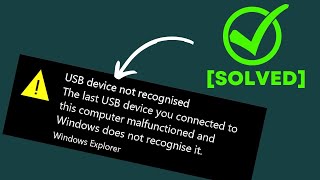 4 Easy Ways to Fix USB Device Not Recognized Problems in Windows 10 2022 [upl. by Asirret416]