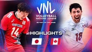 🇯🇵 JPN vs 🇨🇦 CAN  Quarter Finals  Highlights  Men’s VNL 2024 [upl. by Wallis193]