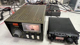 ZETAGI BV131 HF linearamplifier Tests on 24 MHz [upl. by Laro]