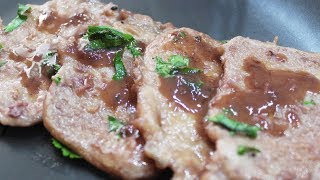 SCALOPPINE DI MAIALE AL VINO ROSSO  FoodVlogger [upl. by Jutta406]