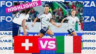 Highlights SvizzeraItalia 01  Femminile  UEFA Women’s Nations League [upl. by Airotna]