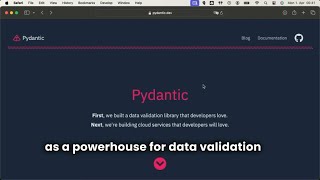 Pydantic for Beginners Data Validation Made Easy [upl. by Cressida]