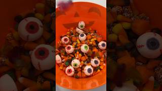 Spooky Candy Salad 👻🎃 asmr candysalad candy spooky halloween shorts fyp viral restock [upl. by Armbruster]