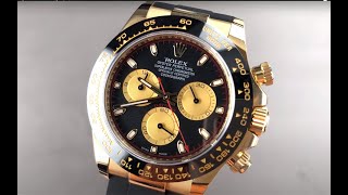 Rolex Daytona Oysterflex Strap 116518LN Rolex Watch Review [upl. by Nuoras476]