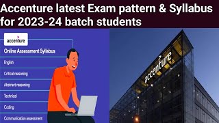 Accenture latest Exam pattern amp syllabus for 202324 batch students accenture exampattern [upl. by Audra]