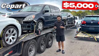 BUYING 4 CARS FOR UNDER 5000 COPART VLOG [upl. by Hsima]