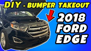 DIY 2015  2018 Ford Edge Front Bumper Takeout  Removal  Any Bumper Takeout [upl. by Chester]