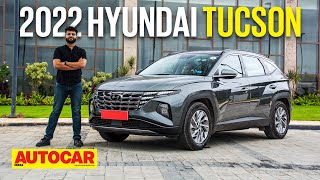 2022 Hyundai Tucson review  Futuristic Flagship  First Drive  Autocar India [upl. by Annovahs]