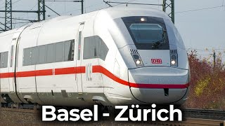 Im ICE 4 durch die Schweiz  4K Führerstandsmitfahrt Basel  Zürich  Deutsche Bahn amp SBB CFF FFS [upl. by Mita]