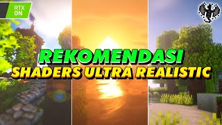 MANTAPZ  TOP 3 SHADERS MCPE 120 REALISTIC TERBAIK RINGAN  NewB Shaders rtx shaders minecraft [upl. by Ainollopa]