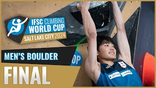 Mens Boulder final  Salt Lake City 2024 [upl. by Elleahcim690]