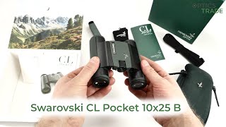 Swarovski CL Pocket 10x25 B binoculars review  Optics Trade Reviews [upl. by Llertac]