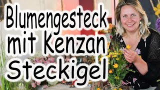 Blumengestaltung mit Kenzan Steckigel  Sommer Stehstrauß  Kenzan Flower Arrangement  Floristik24 [upl. by Freya]