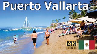 Puerto Vallarta México  4K Walking Tour in 2024 [upl. by Haididej]