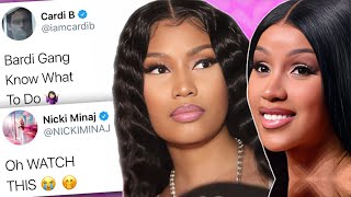 Cardi B Tells Fans to “LEAK” Nicki Minaj’s Pink Friday 2 Album [upl. by Eaned]