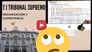 71 El 🔺TRIBUNAL SUPREMO🔺Organización y Competencia  OPOSICIONES 2020 🇪🇸 [upl. by Htenay293]