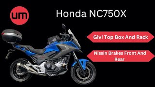 Honda NC750X  Givi Top Box  Walk Around [upl. by Marne]