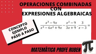 Cómo resolver operaciones combinadas con expresiones algebraicas fraccionarias [upl. by Ydnelg576]