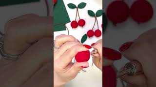 How to Make Felt Cherries  Tutorial [upl. by Aman]