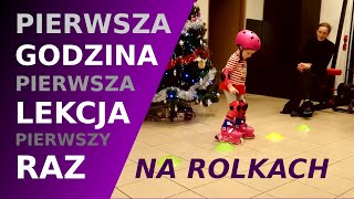 Rolki 064 I trening Amelki  Nauka jazdy na rolkach Co może nauczyć się dziecko w 1 godzinę [upl. by Gnuy]