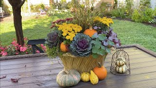 Fall Garden Tour and Beautiful Arrangement 🍁 [upl. by Mcnutt]