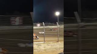 Multiple Sprint Cars flipping ASCS Dirtdown in TTown dirttrackracing sprintcar dirttrack [upl. by Barabbas]