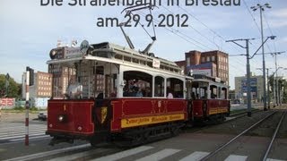 Die Straßenbahn in Breslau am 2992012 [upl. by Ayita]