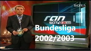 ran Sat1 Fußball vom 1011092002  Saison 20022003  der komplette 4 Spieltag inkl Werbung [upl. by Ynnav]