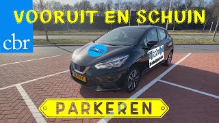 Vooruit inparkeren  Schuin parkeren  CBR Praktijkexamen bijzondere verrichtingen [upl. by Kendricks]