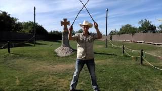 Bullwhip Cracking Double Whip Basics [upl. by Nerdna]