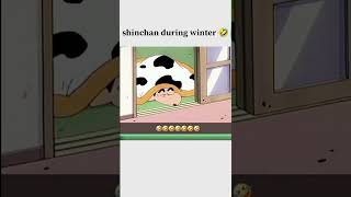 Shinchan during winter 🤣 shinchan funnyvideos viralshorts [upl. by Seuqcaj]