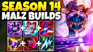 TRYING EVERY MALZAHAR BUILD POSSIBLE FOR SEASON 14 THE MALZ MOVIE [upl. by Ignacia699]