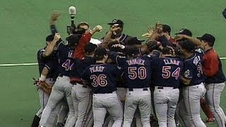 ALCS Gm6 Indians win 1995 American League pennant [upl. by Lehcsreh967]