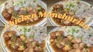 chicken Manchurian with fry rice 🍚cooking recipe homemade [upl. by Michelsen]