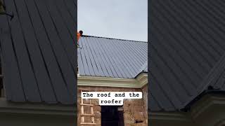 The roof and the roofer shorts subscribe youtubeshorts foryou fyp handwork viral roofing [upl. by Ancilin838]