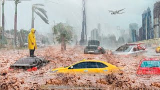 Mass Evacuation in Dubai Flash Flooding Destroys UAE World is Shocked [upl. by Anavoj]